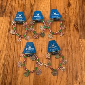 5 PCs Tea Party Charm Bracelets